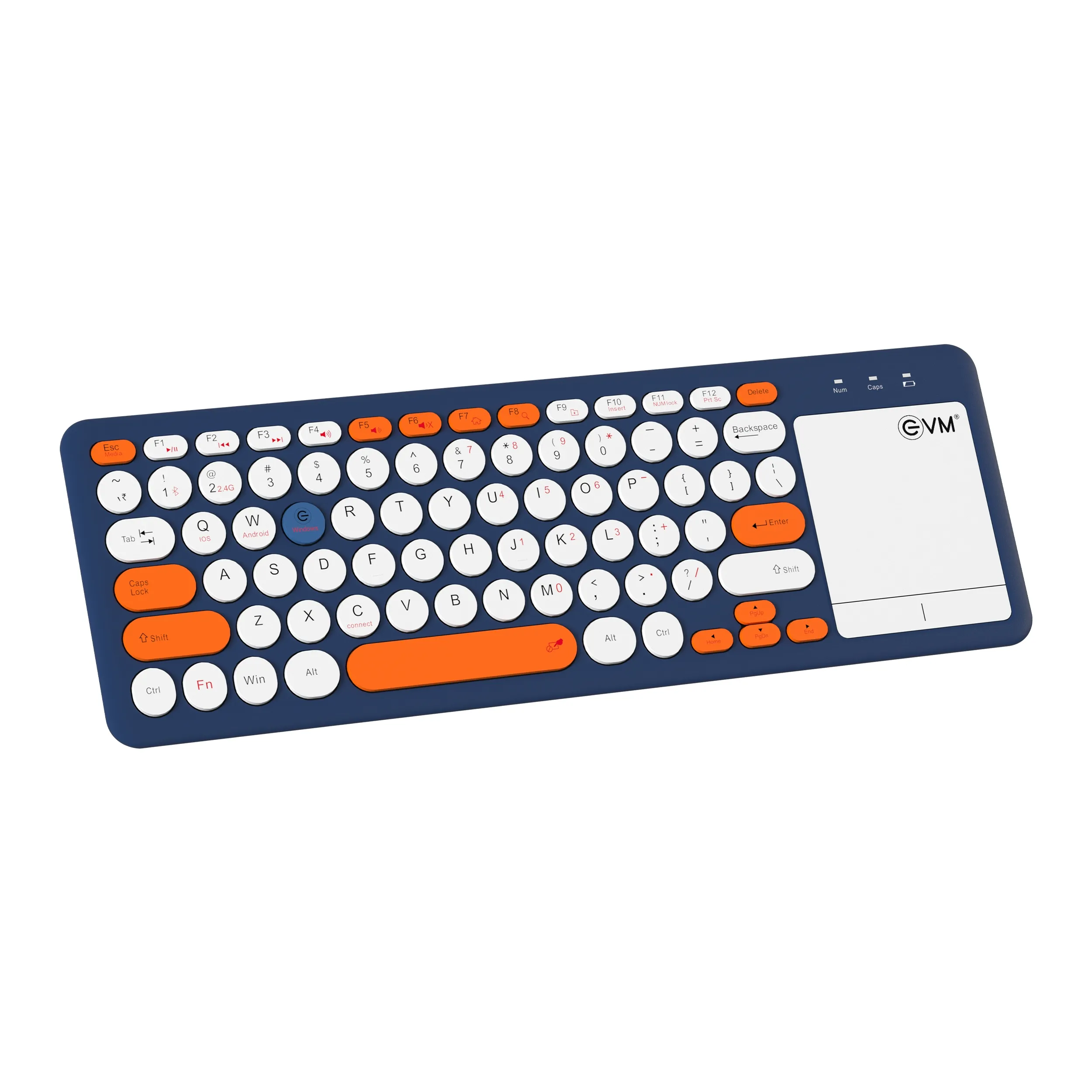 EVM Wireless Bluetooth Keyboard With Touchpad EnMagica WLK-027 view 2